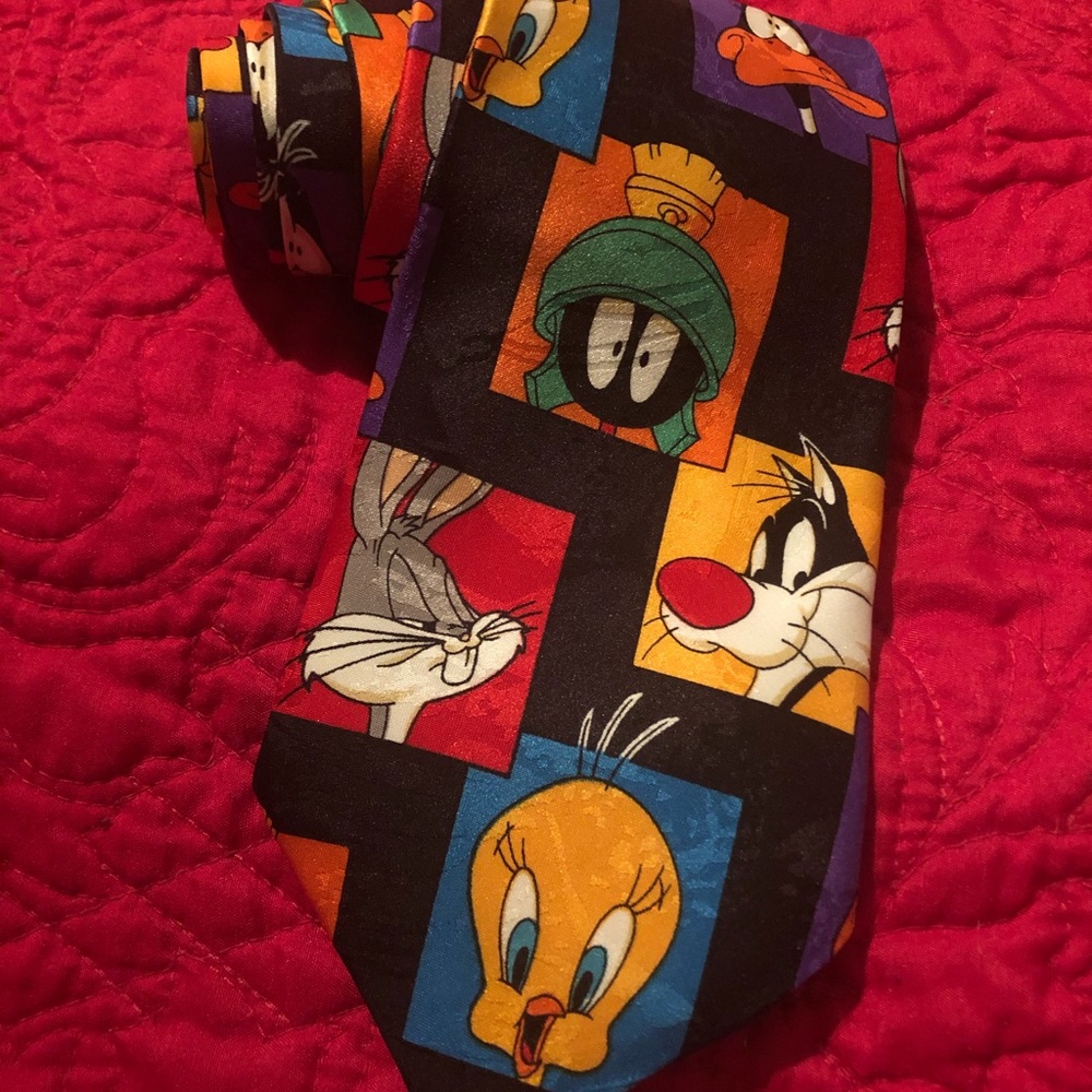 Vintage Looney Tunes Mania Neck Tie